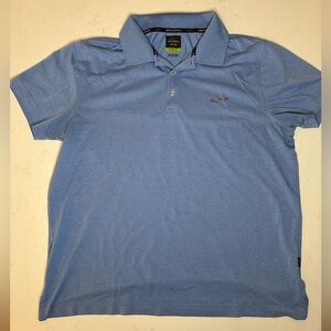 Greg Norman for Tasso Elba Light Blue Golf Polo